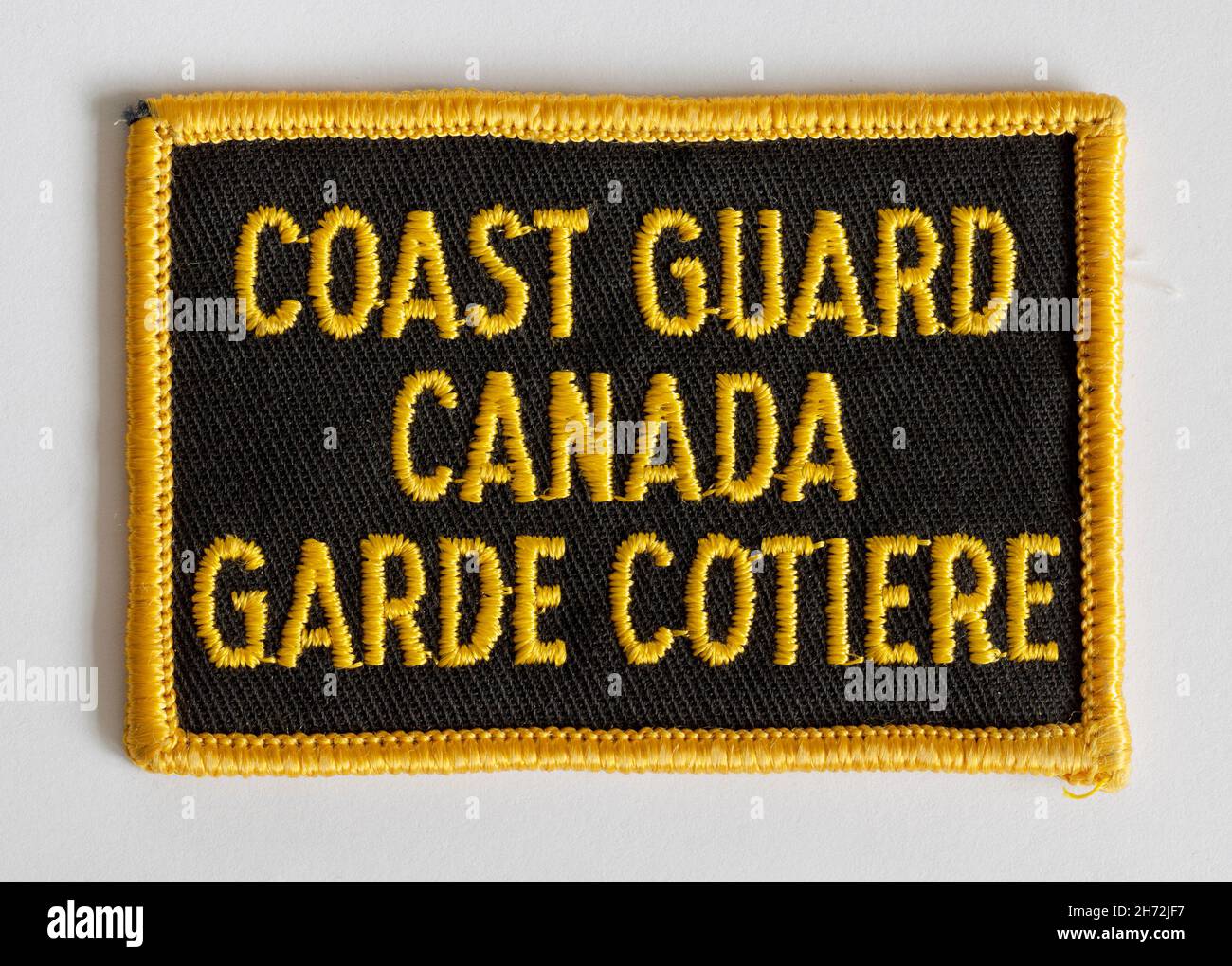 Klassisches Abzeichen Der Kanadischen Küstenwache Mit Uniform-Aufnäher Stockfoto
