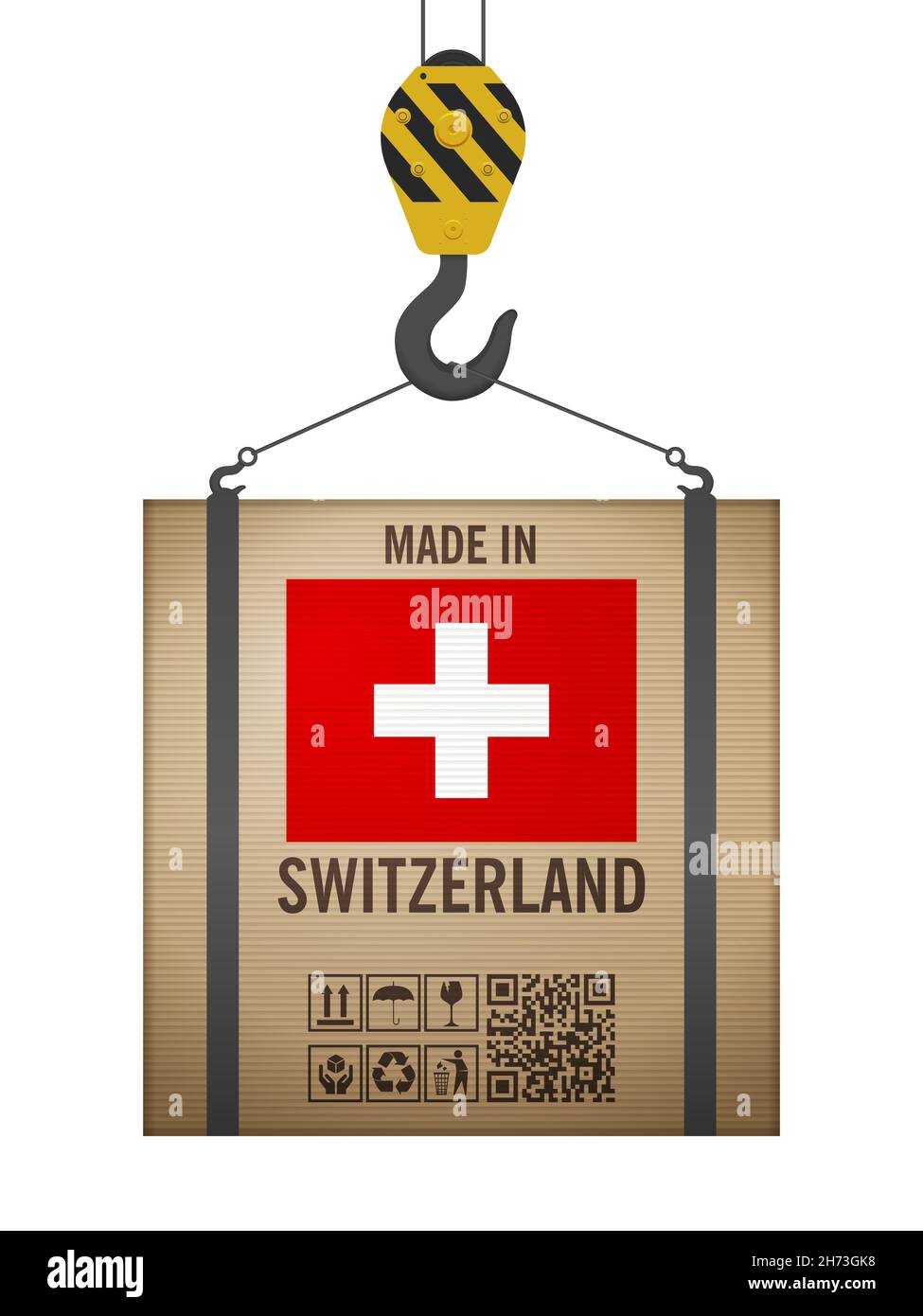 Schweiz Fahne Container Stockfotos und -bilder Kaufen - Alamy