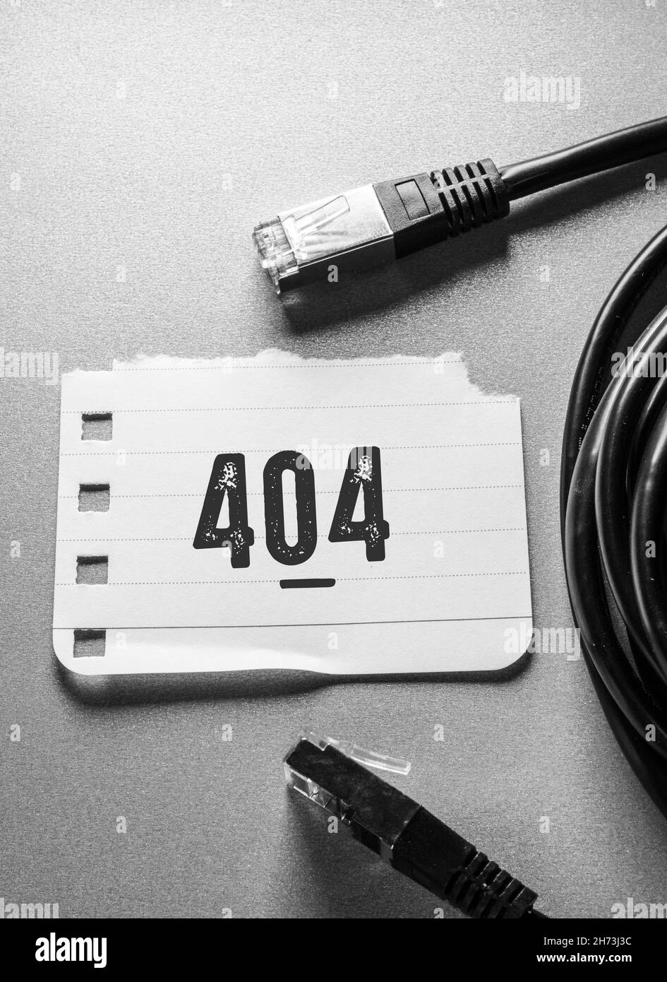 Nahaufnahme der Worte mit 404 Fehler , Web-Konzept-Idee Stockfoto