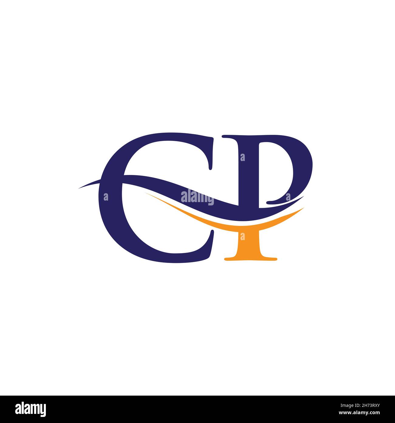 CP Letter Linked Logo für Geschäfts- und Firmenidentität. Anfangsbuchstabe CP-Logo-Vektorvorlage. Stock Vektor