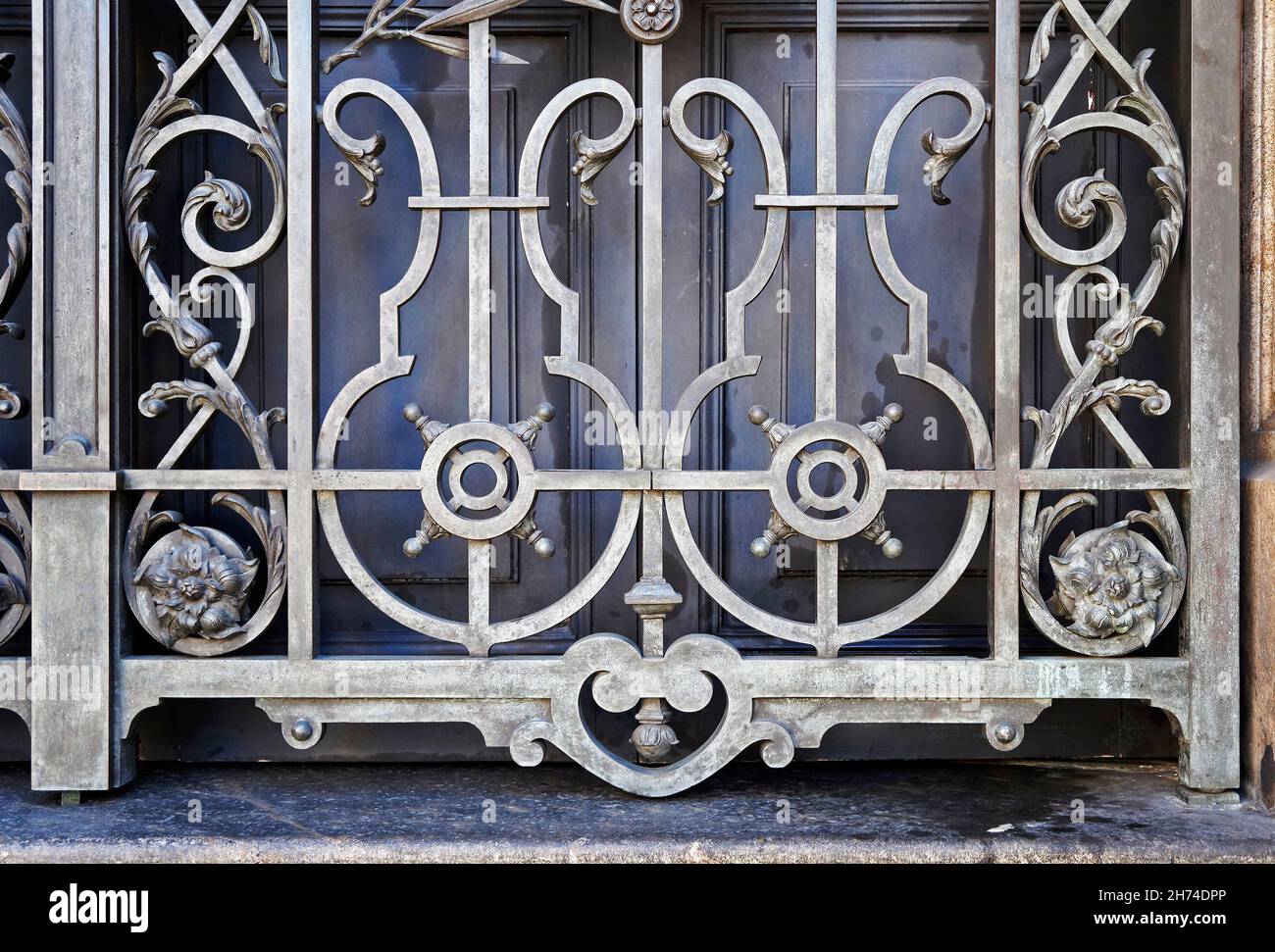 Dekoratives Metallic-Gitter, Rio Stockfoto