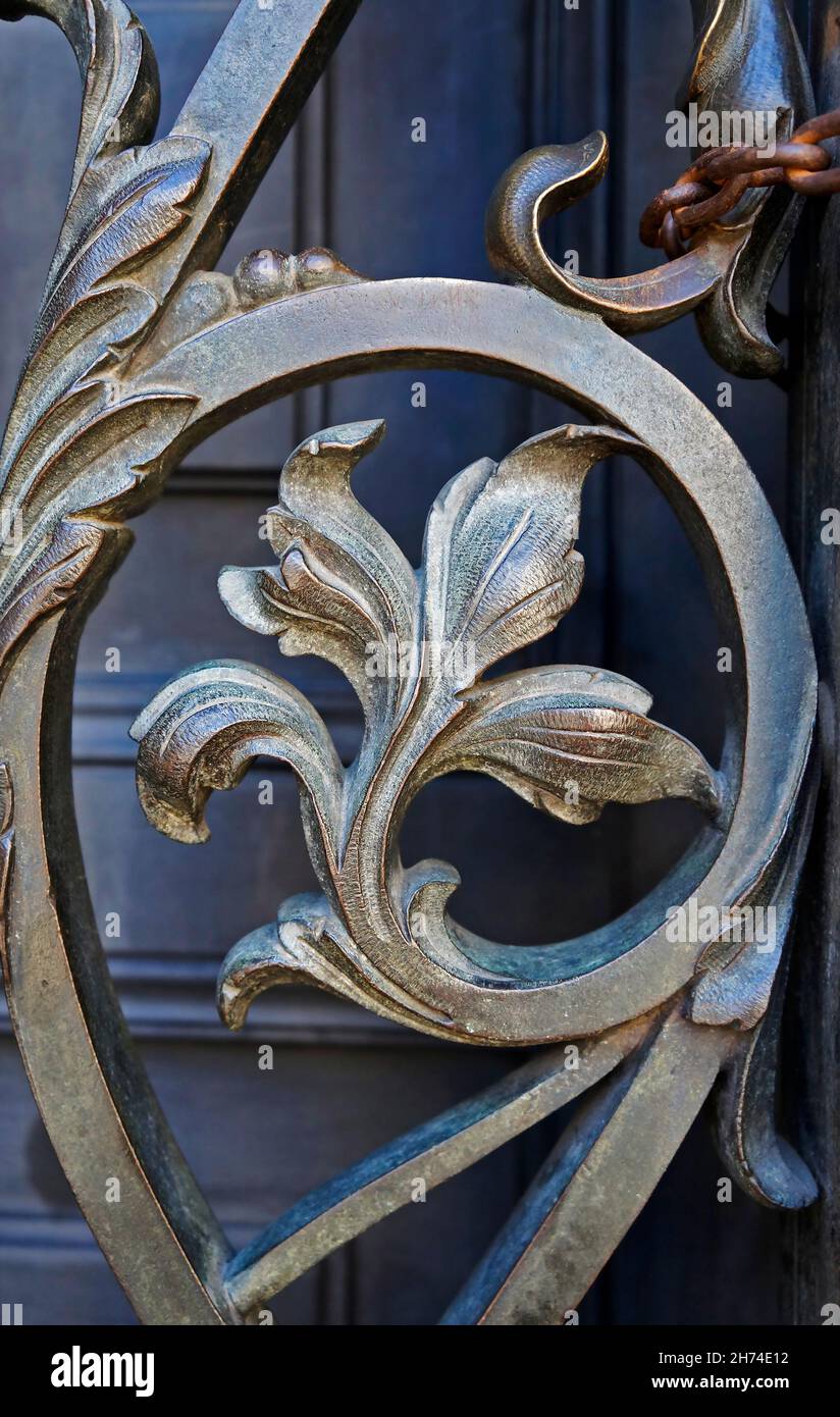 Dekoratives Metallic-Gitter, Rio Stockfoto