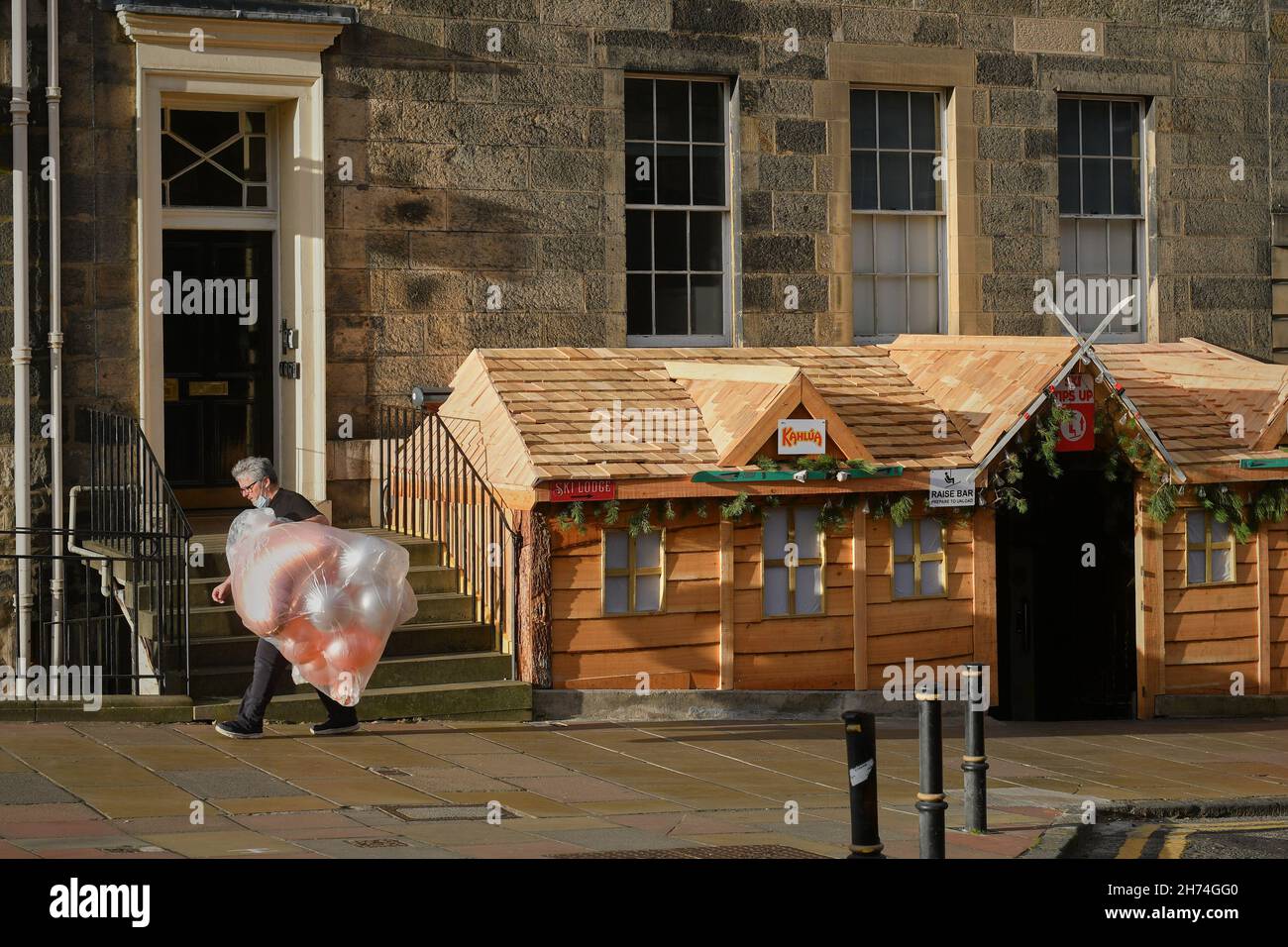 Edinburgh, Großbritannien. November 20 2021. Castle Street in der neuen Stadt als die festliche Jahreszeit beginnt. Credit sst/alamy live News Stockfoto