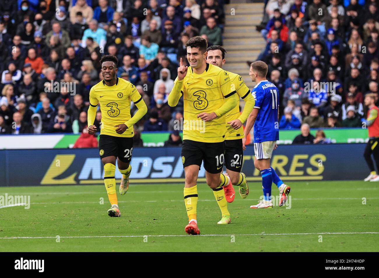 Christian Pulisic #10 aus Chelsea feiert sein Ziel, es 0-3 zu schaffen Stockfoto