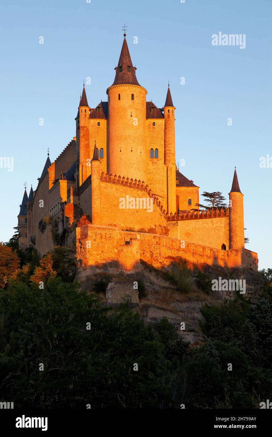 Alcázar. Segovia. Castilla-León. Spanien Stockfoto