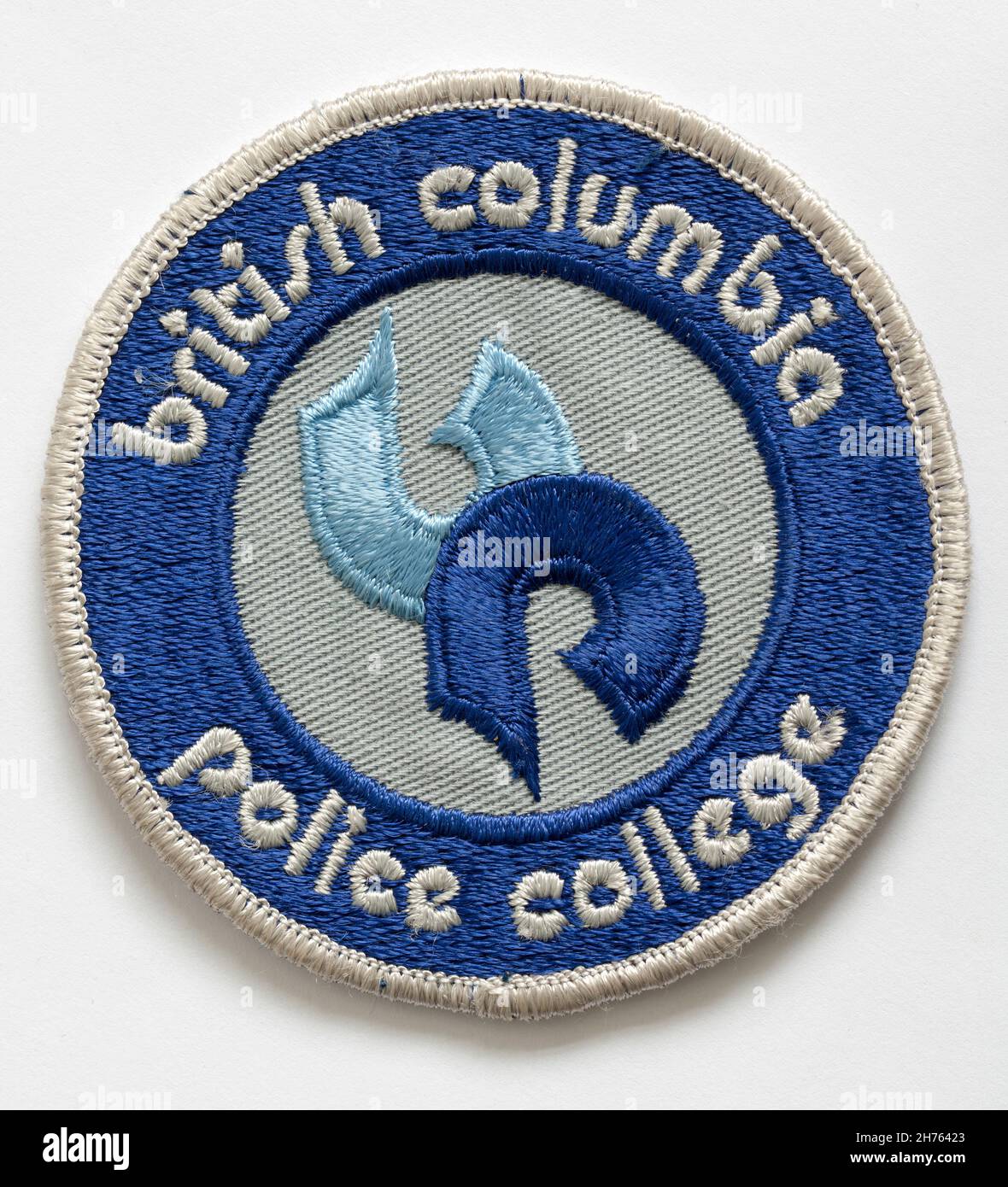 British Colombia Police Abzeichen Patch Stockfoto