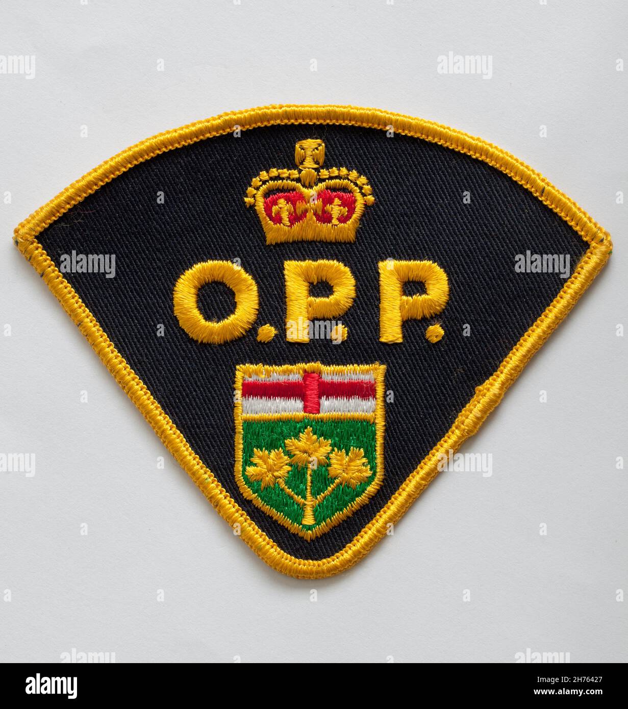 OPP Ontario Provincial Police Abzeichen Patch Stockfoto