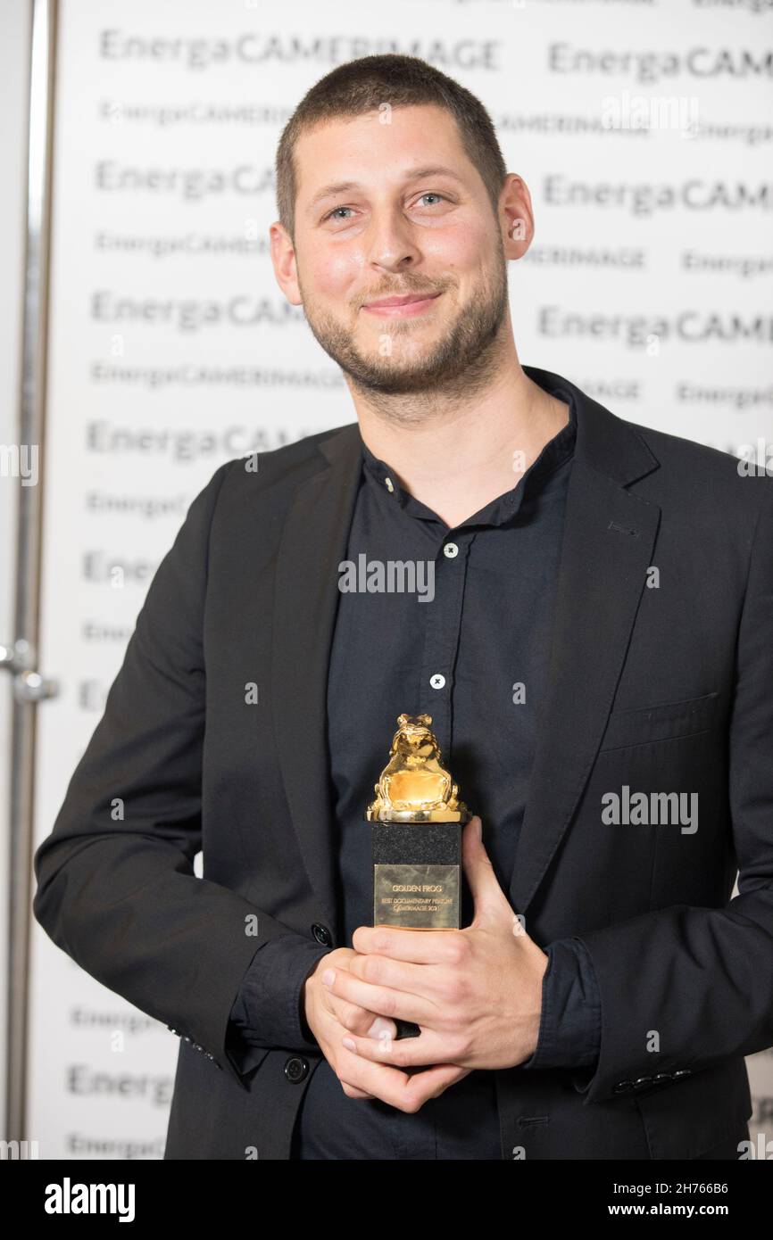 Torun, Polen, 20th. November 2021. Internationales Filmfestival EnergaCAMERIMAGE. Im Bild: Tristan Galand © Piotr Zajac/Alamy Live News Stockfoto