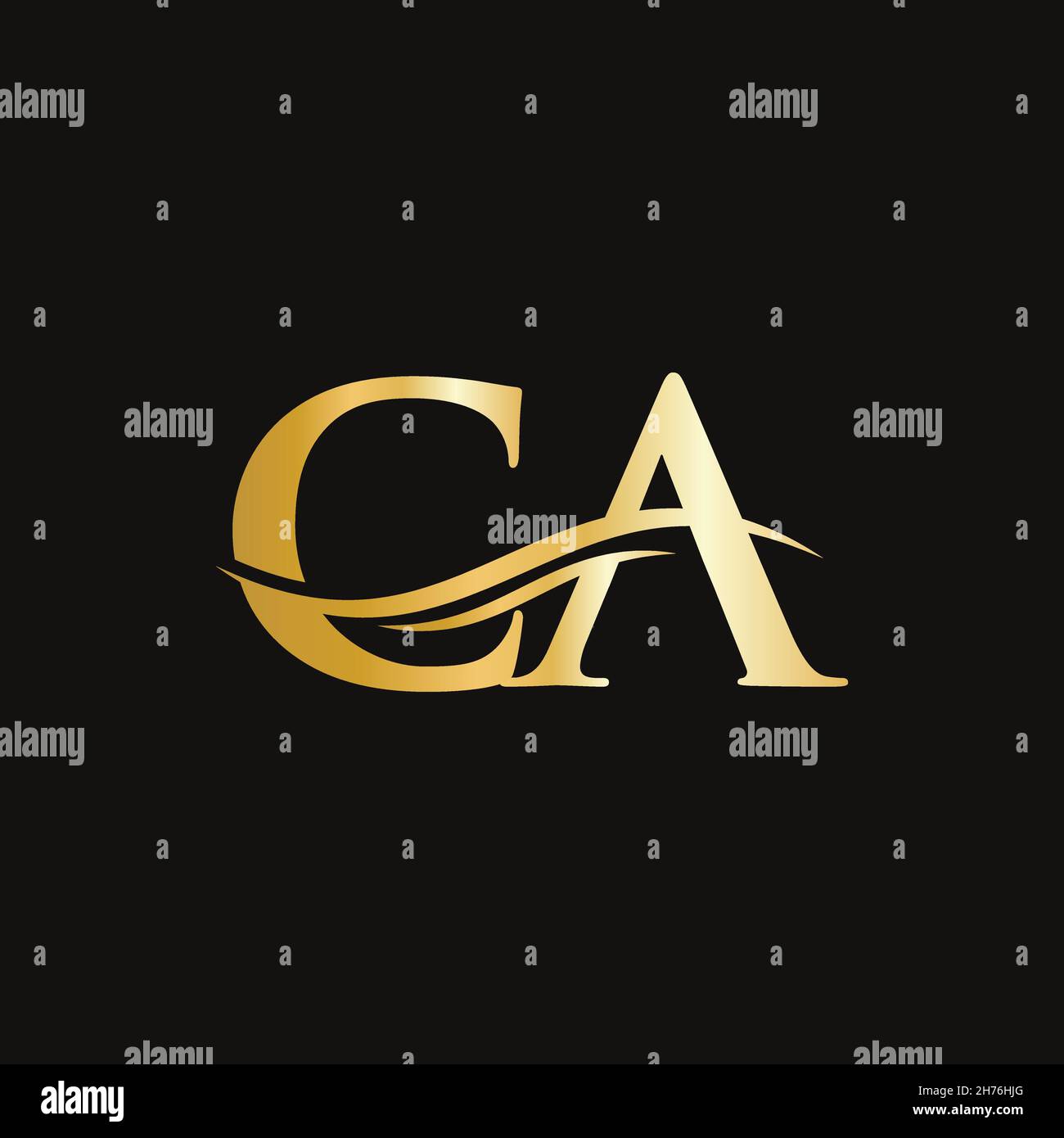 Ca logo design Stock-Vektorgrafiken kaufen - Alamy