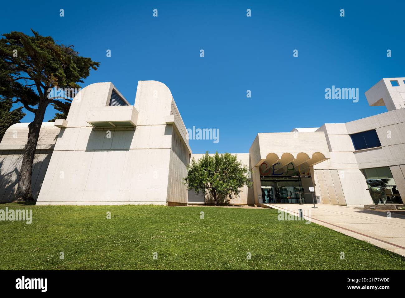 Fundacio Joan Miro, Museum für moderne Kunst mit Werken von Joan Miro (1893-1983), Barcelona, Katalonien, Spanien, Europa. Stockfoto