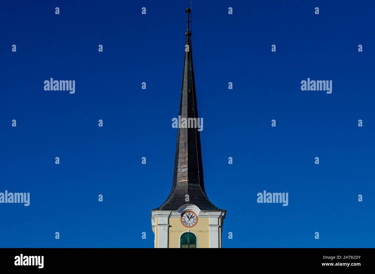 Alter Kirchturm in Dalya, Rumänien Stockfoto