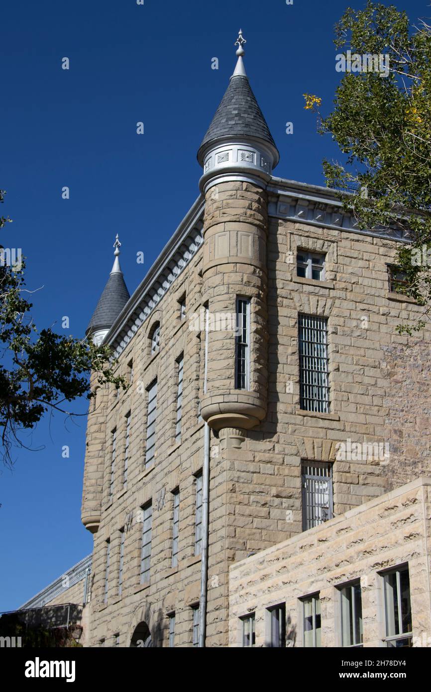 Wyoming Grenze Gefängnis Museum, Rawlins, WY Stockfoto