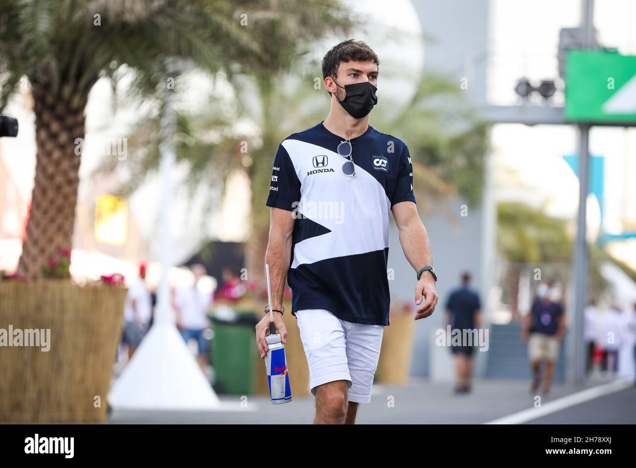 GASLY Pierre (Fra), Scuderia AlphaTauri Honda AT02, Portrait während des Formel 1 Ooredoo Qatar Grand Prix 2021, 20. Lauf der FIA Formel 1 Weltmeisterschaft 2021 vom 19. Bis 21. November 2021 auf dem Losail International Circuit, in Lusail, Katar - Foto: Florent Gooden/DPPI/LiveMedia Stockfoto