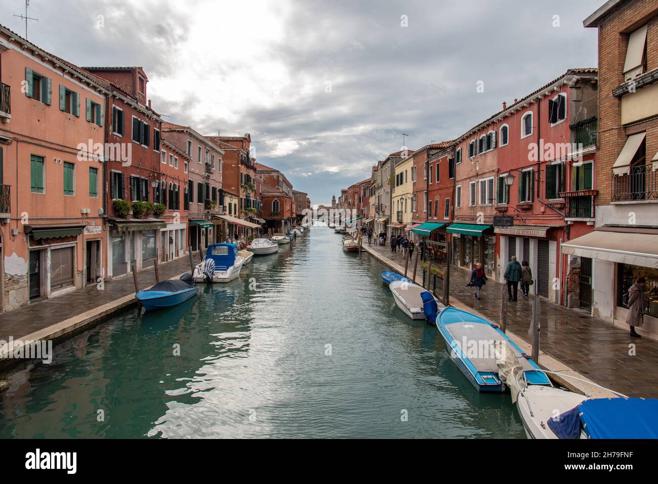 Rio dei Vetrai auf der Insel Murano, Bezirk von Venedig, Italien Stockfoto