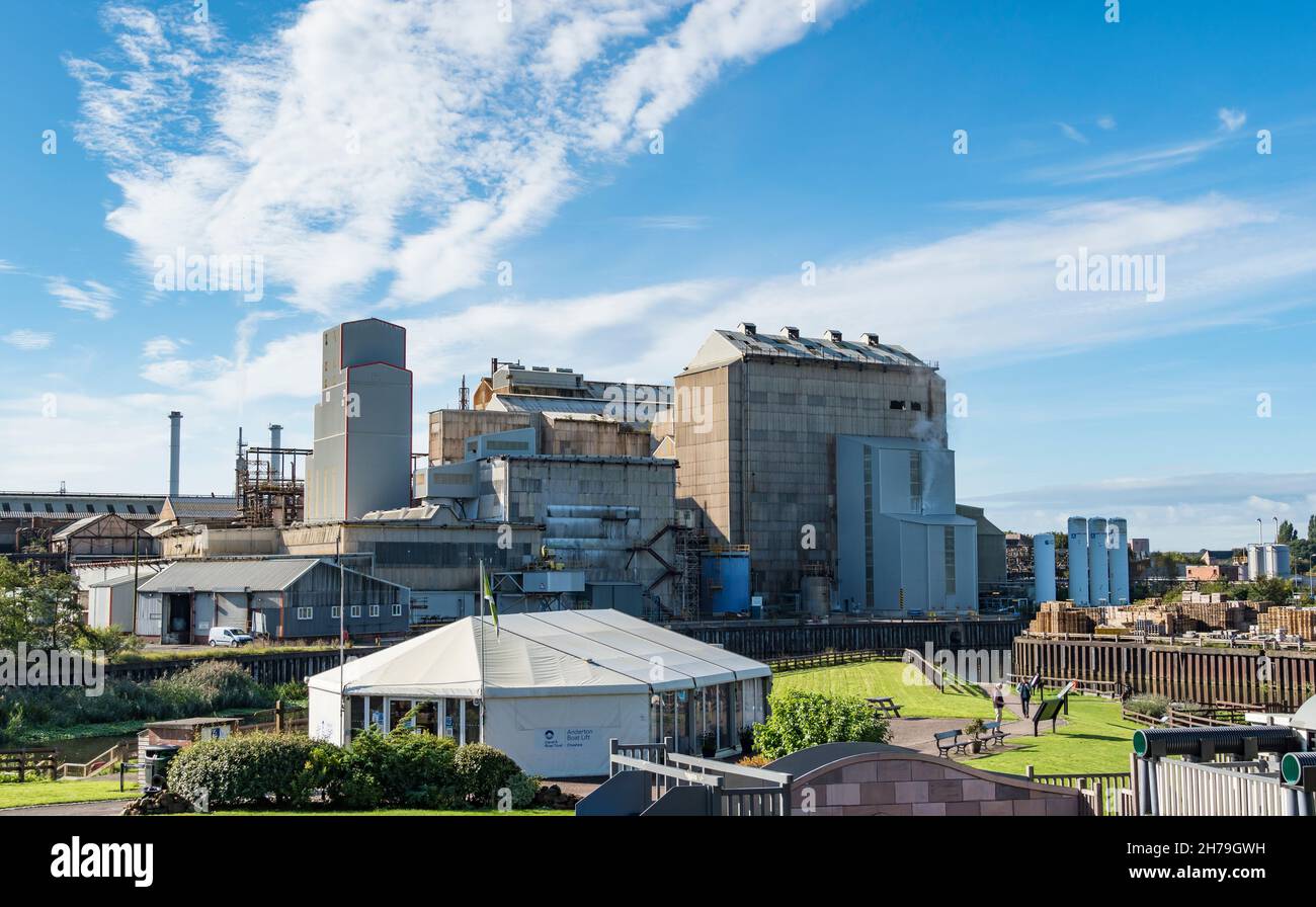 TATA Chemincals Fabrik in Winnington Northwich Chesthire 2021 Stockfoto