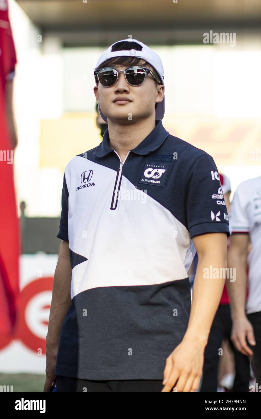 TSUNODA Yuki (jap), Scuderia AlphaTauri Honda AT02, Portrait während des Formel 1 Ooredoo Qatar Grand Prix 2021, 20. Lauf der FIA Formel 1 Weltmeisterschaft 2021 vom 19. Bis 21. November 2021 auf dem Losail International Circuit, in Lusail, Katar - Foto: Xavi Bonilla/DPPI/LiveMedia Stockfoto