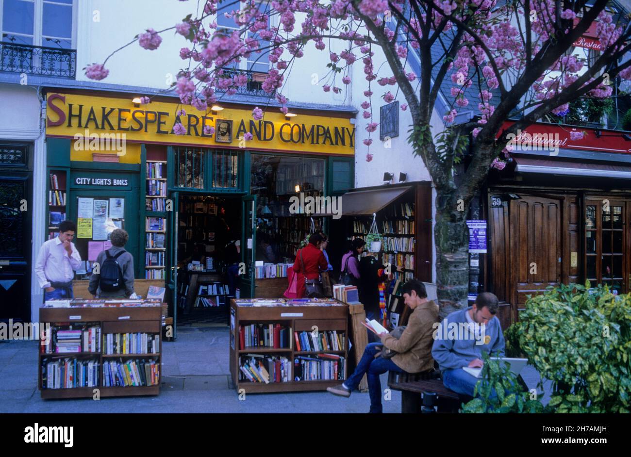 FRANKREICH. PARIS (75) 5E ARR. SHAKESPEARE BRITISH BOOKSHOP Stockfoto