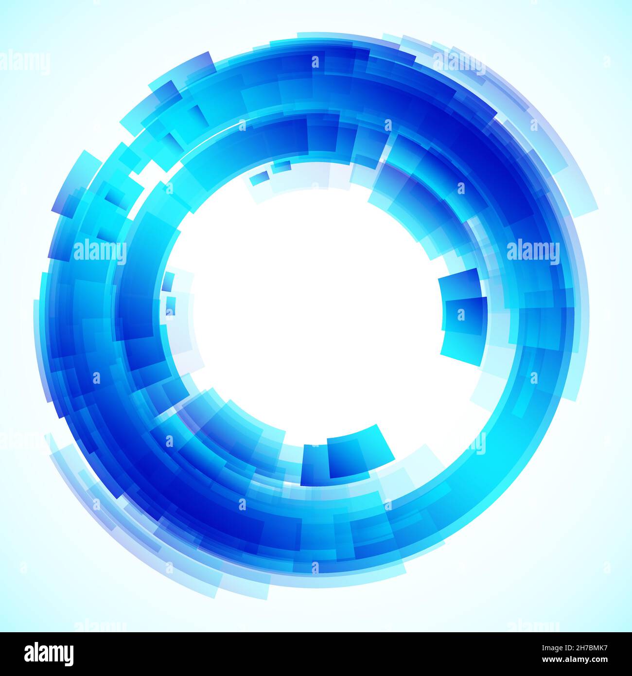 Geometrischer Rahmen aus Kreisen, Vektor abstrakter Hintergrund, Tapete Stock Vektor