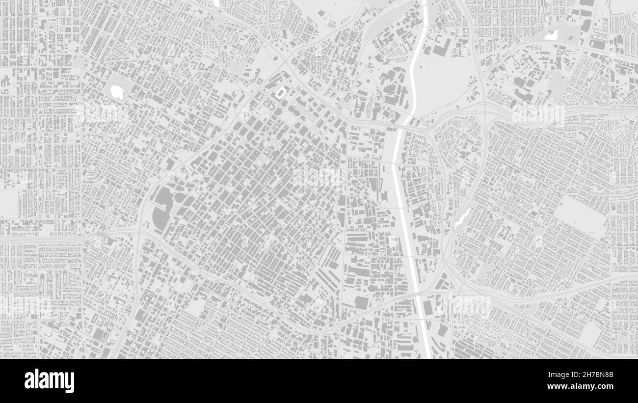 Weiß und hellgrau Los Angeles City Bereich Vektor-Hintergrund-Karte, Straßen und Wasserkartographie Illustration. Breitbildformat, digitales Flachdesi Stock Vektor
