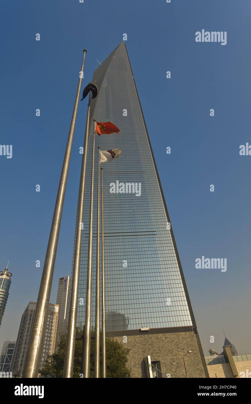 Shanghai World Financial Center, China, Shanghai Stockfoto