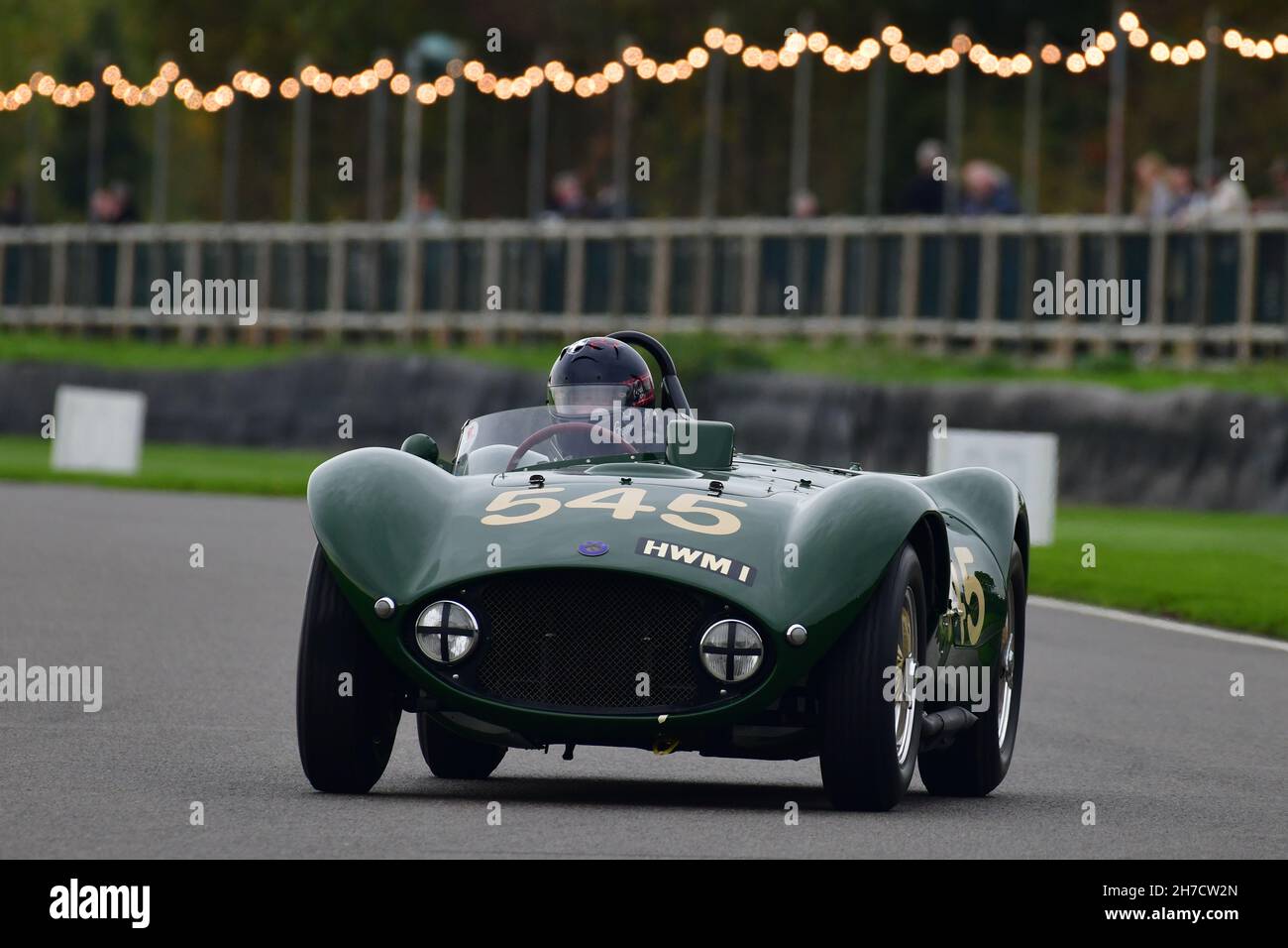 Gregor Fisken, HWM-Jaguar, Salvadori Cup, Sports Racing Cars, die von 1955 bis 1960 an Rennveranstaltungen teilnahmen, Goodwood 78th Members Meeting, Goodwood Stockfoto