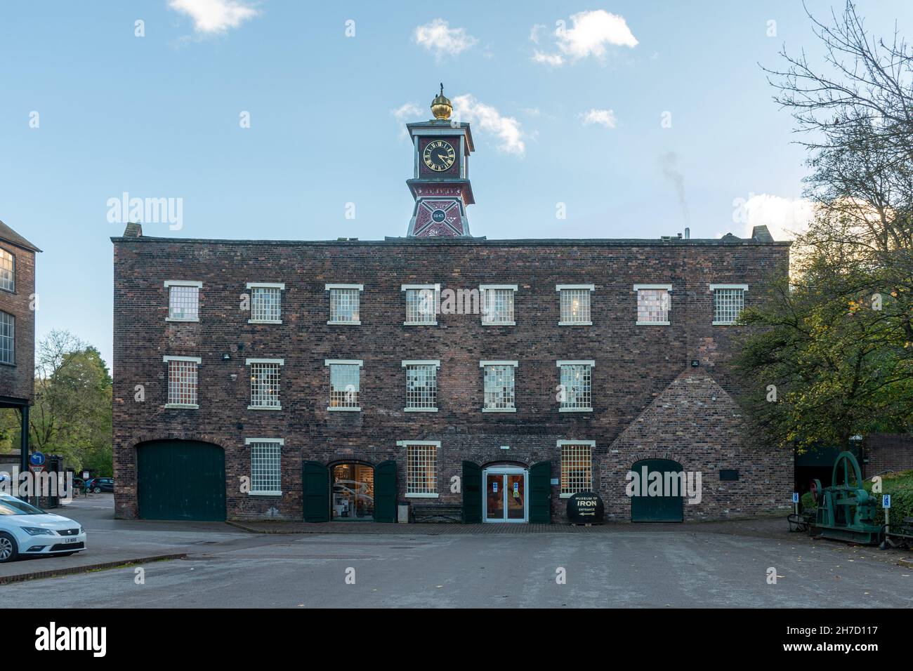 Das Coalbrookdale Museum of Iron, eine Besucherattraktion in Ironbridge Gorge, Shropshire, England, Großbritannien Stockfoto