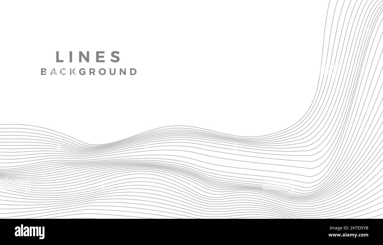 Abstrakt eleganter Hintergrund mit fließenden Linien Welle. EPS10 Vektor. Stock Vektor