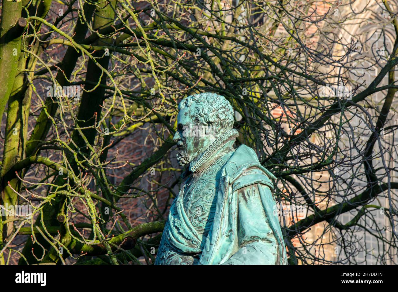 Statue Graf Jan Van Nassau In Utrecht Niederlande 28-12-2019 Stockfoto