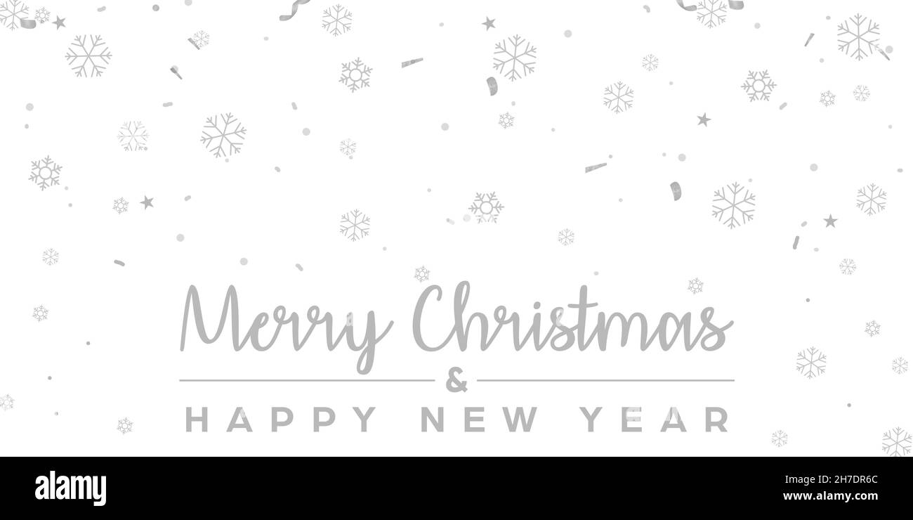 Minimalistisch glücklich Neujahr und Weihnachten Hintergrund Tapete Stockfoto