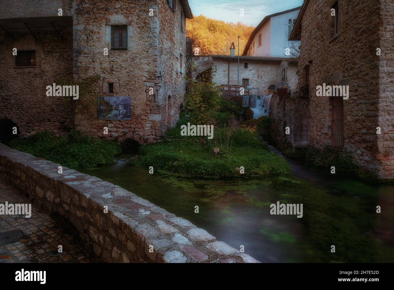 Rasiglia, Perugia, Umbrien, Italien Stockfoto