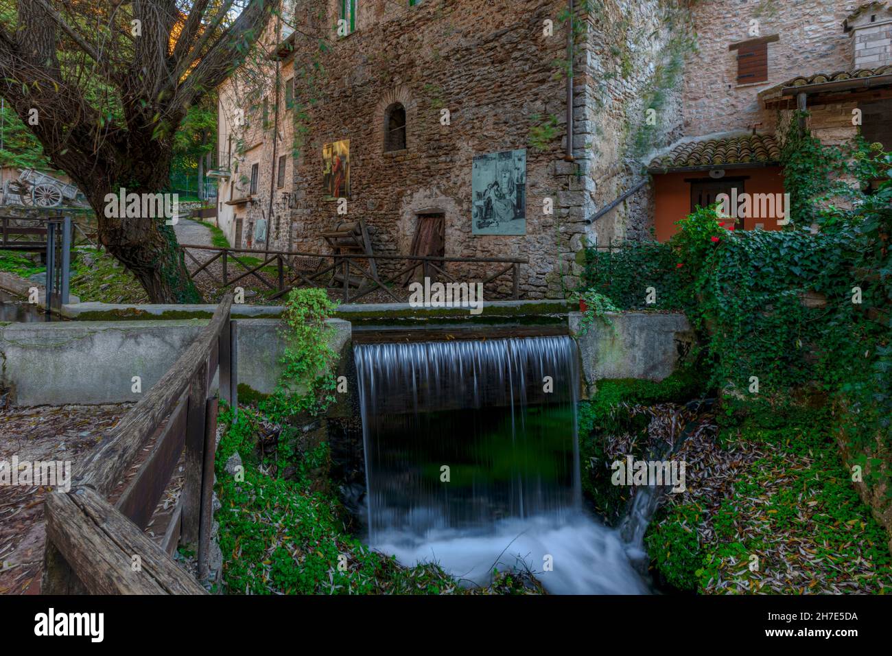 Rasiglia, Perugia, Umbrien, Italien Stockfoto