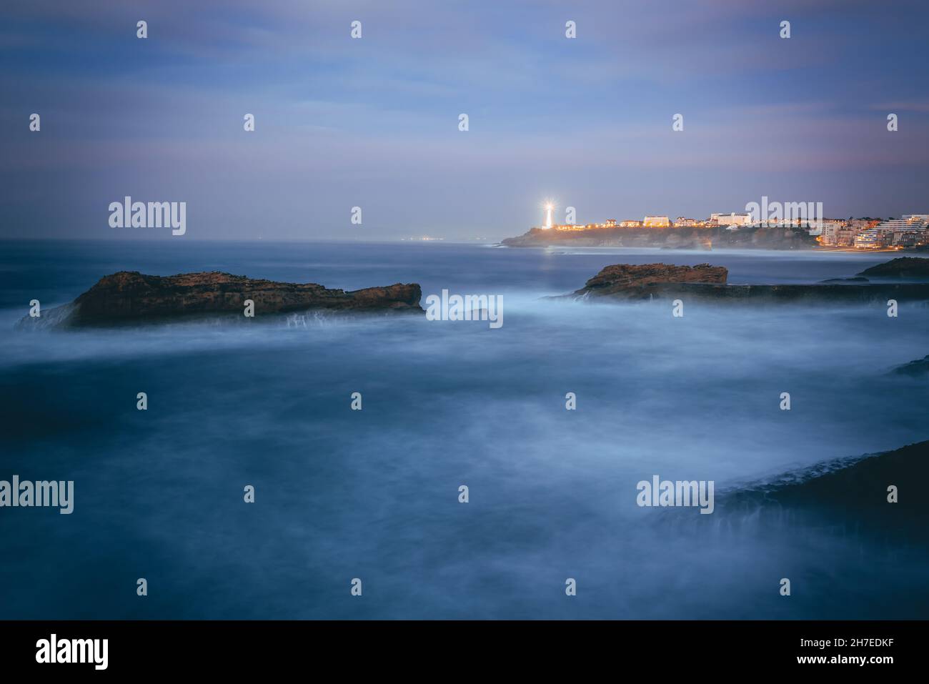 Golf von Biskaya in Biarritz, Frankreich Stockfoto