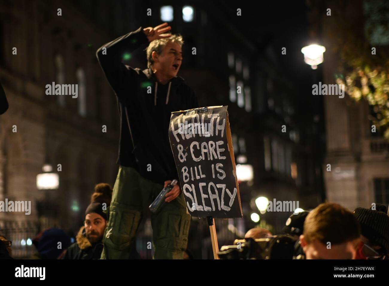 London, Großbritannien. 22nd. November 2021. Zwei Wochen, um den NHS zu retten: Unite führt Kampagne gegen die Gesundheits- und Pflegerechnung Kredit: Picture Capital/Alamy Live News Stockfoto