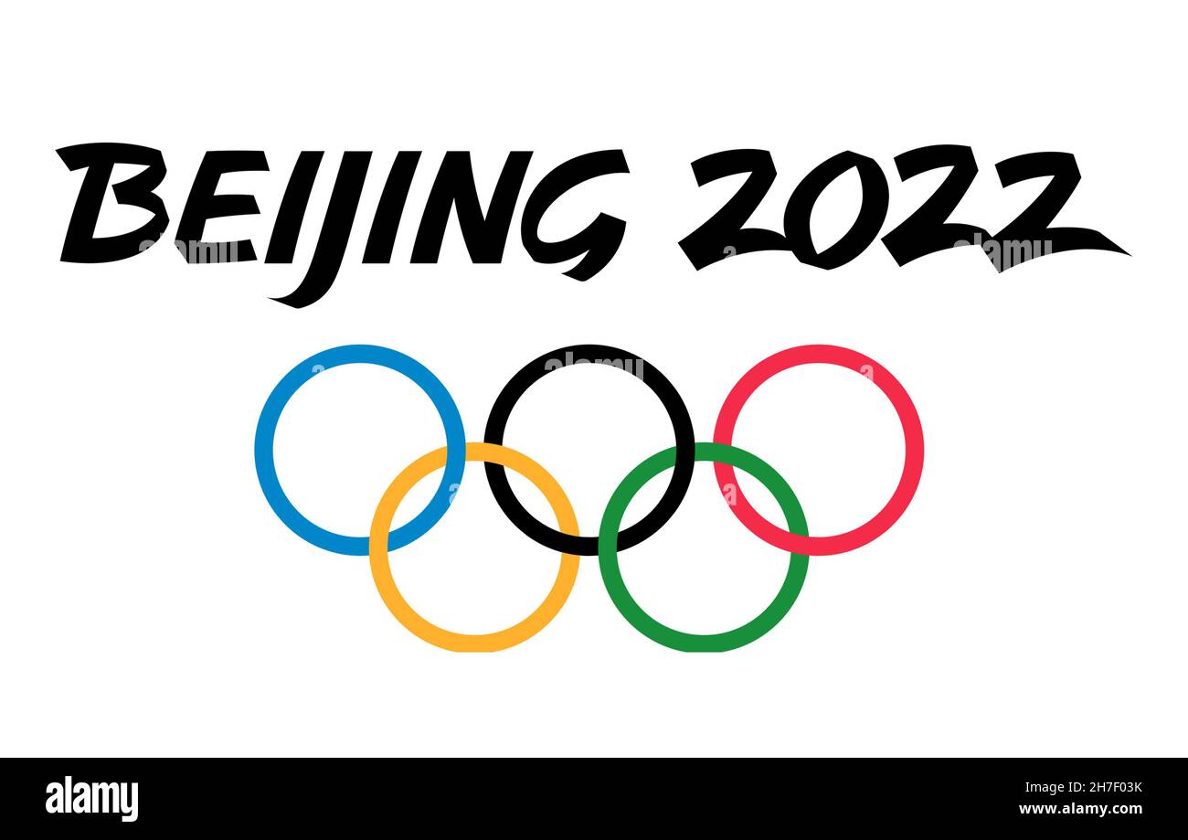 Olympische Winterspiele 2022 in Peking, China Stockfoto