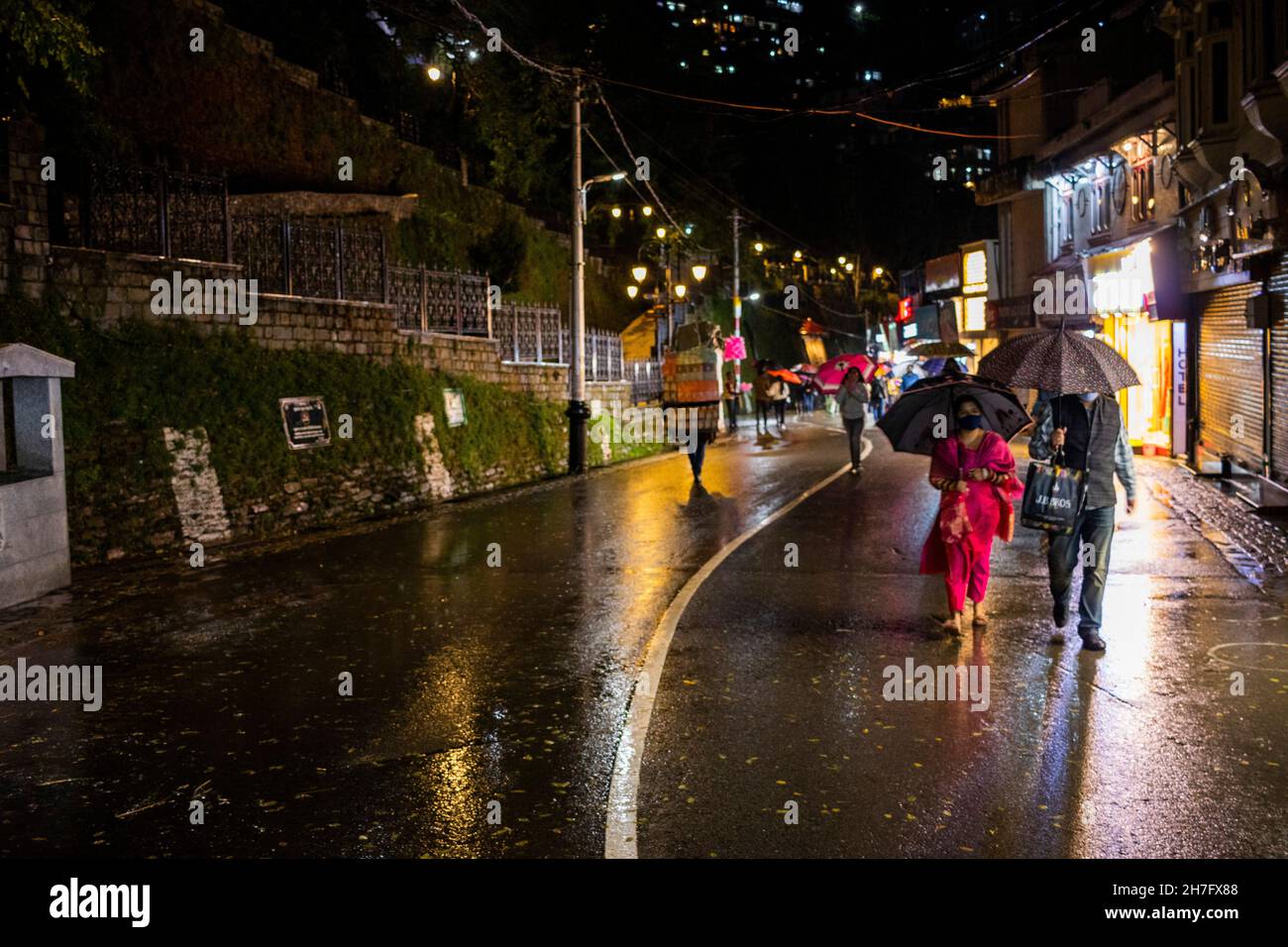 Niederschlag in Shimla Stockfoto