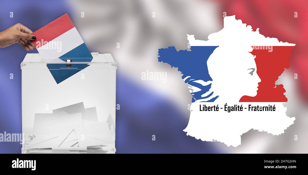 Präsidentschaftswahl Frankreich 2022 Abstimmung vom 10. Und 24. April