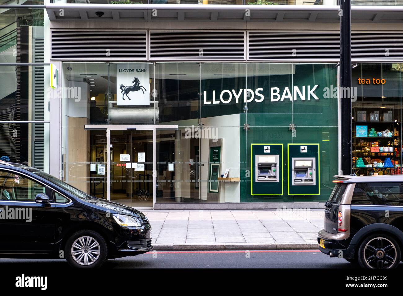 Victoria Westminster London England, November 7 2021, Zweigstelle der Lloyds Bank Victoria Street London Stockfoto