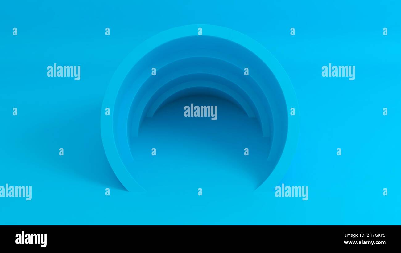 Abstrakte Röhrenform 3D Hintergrund Stockfoto