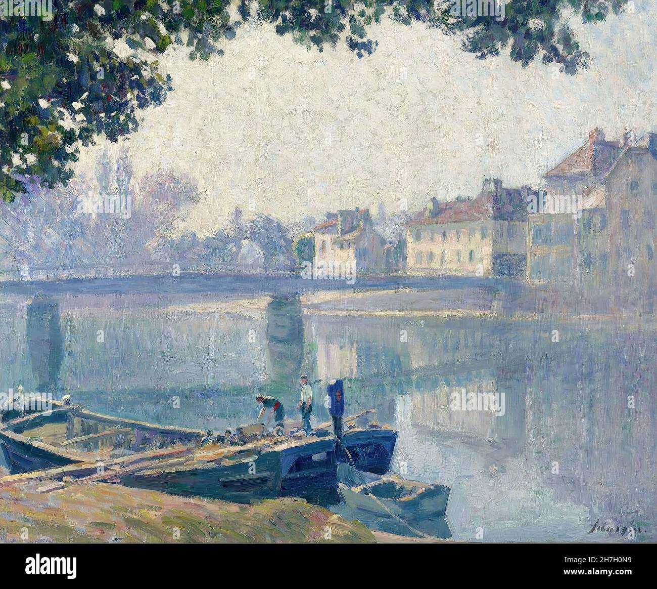 Henri Lebasque - Ufer der Marne - 1907 Stockfoto