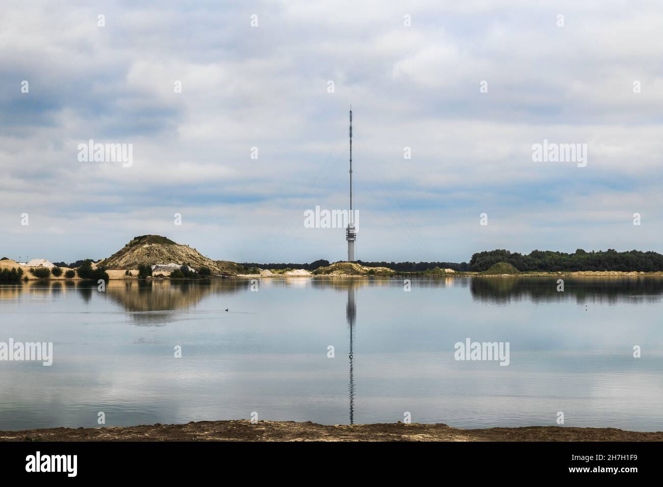 fernsehturm-Antennen in hoogersmidde in holland Stockfoto