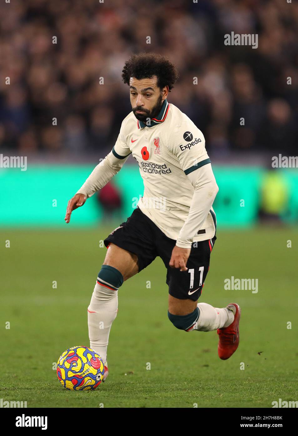 Mohamed Salah aus Liverpool - West Ham United gegen Liverpool, Premier League, London Stadium, London, Großbritannien - 7. November 2021 nur zur redaktionellen Verwendung - es gelten die DataCo-Einschränkungen Stockfoto