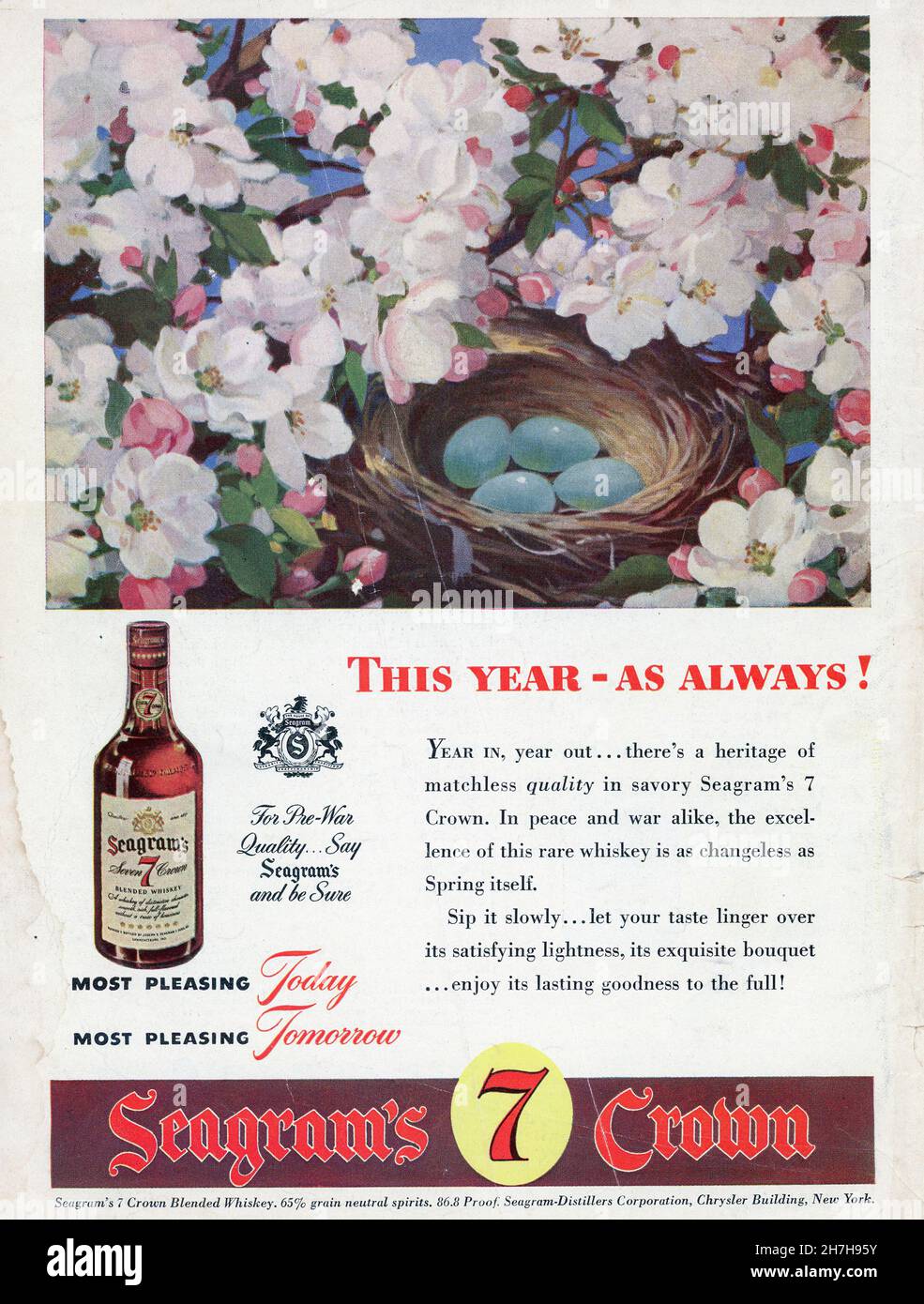 8 Mai 1944 Newsweek Magazine Werbung, USA Stockfoto