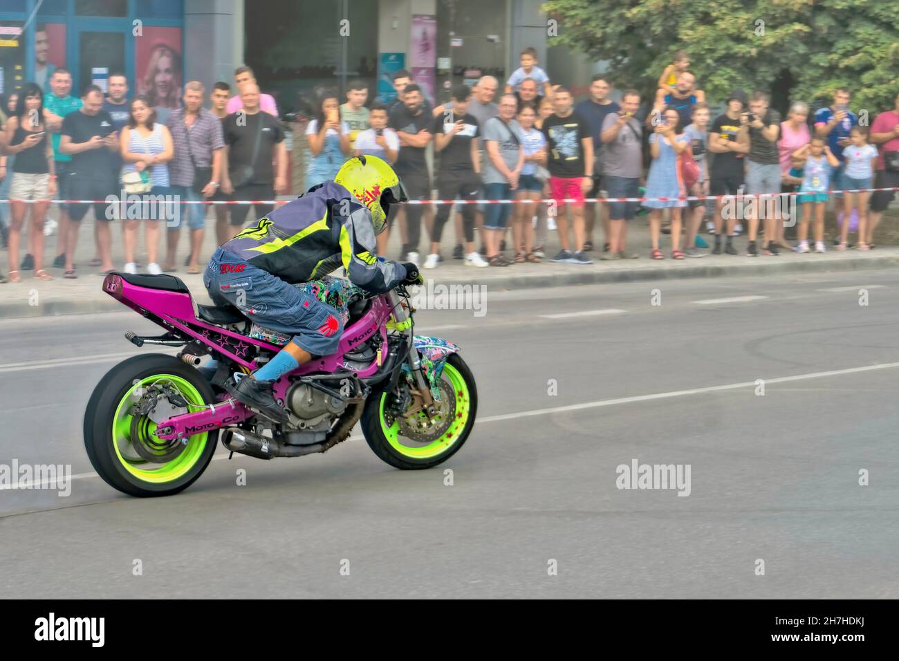 moto Show, Dimitrovgrad.Bulgarien, Europa, Stockfoto