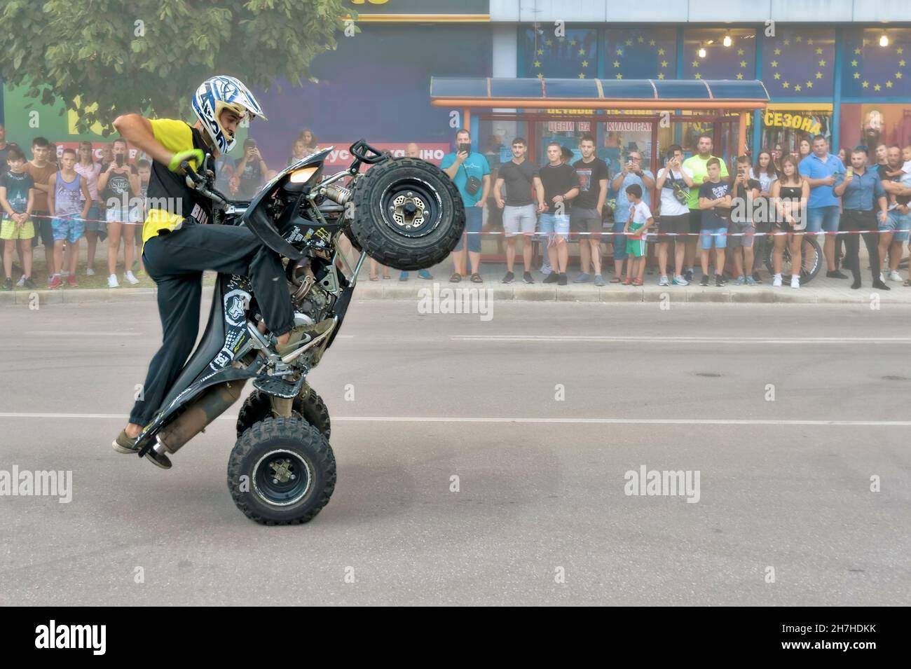 moto Show, Dimitrovgrad.Bulgarien, Europa, Stockfoto