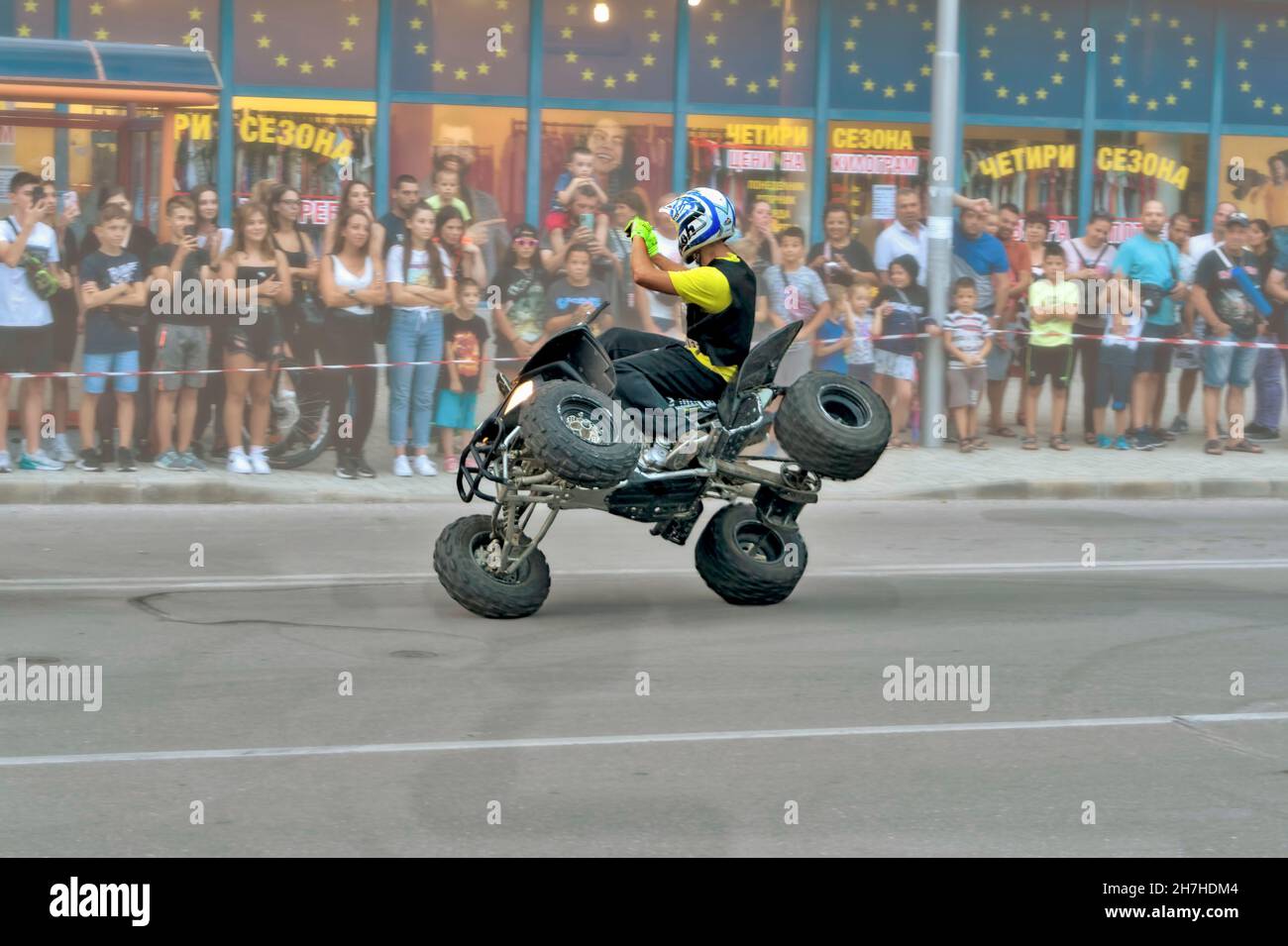 moto Show, Dimitrovgrad.Bulgarien, Europa, Stockfoto