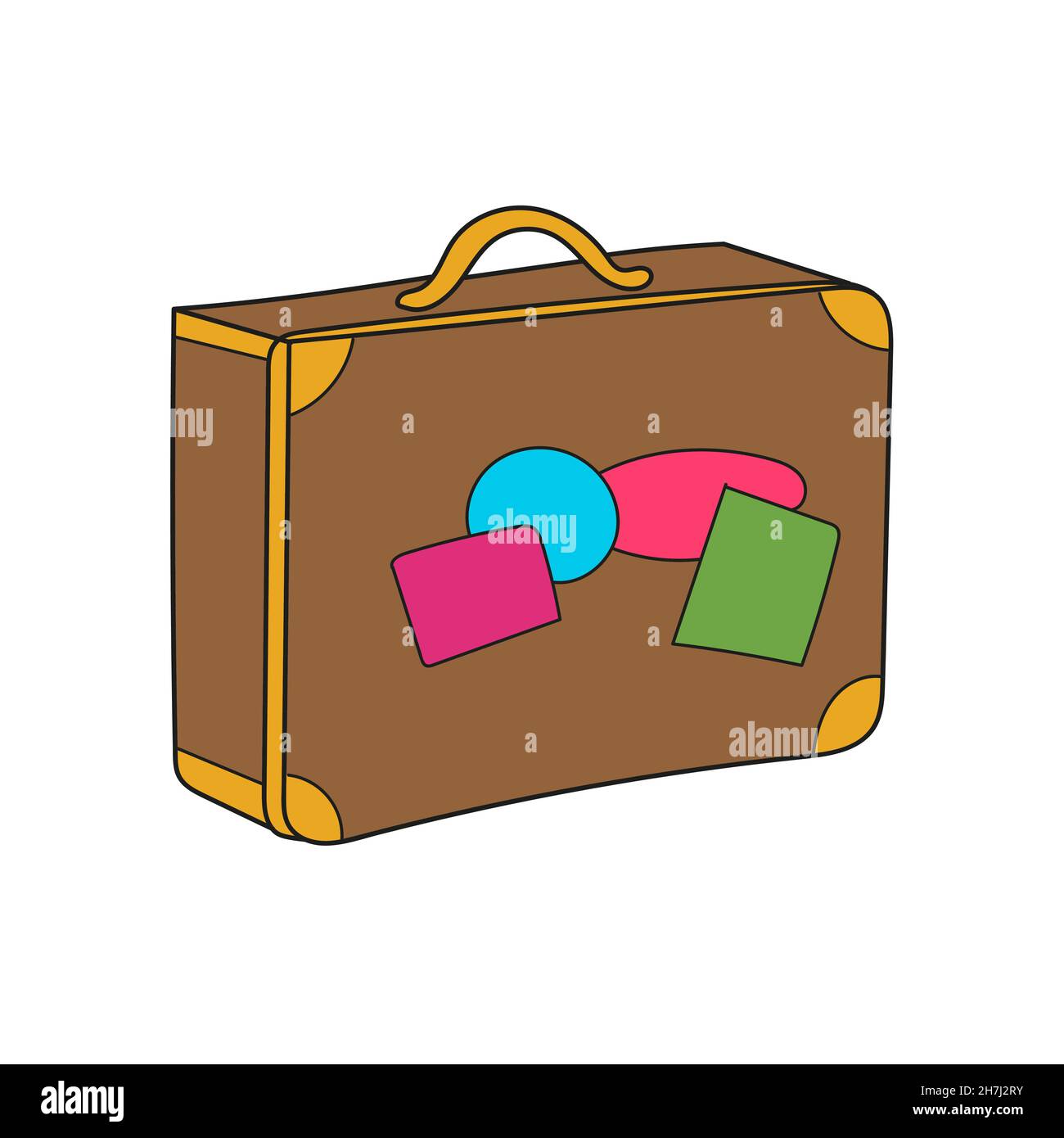Aufkleber Reisen-Icons, Koffer 