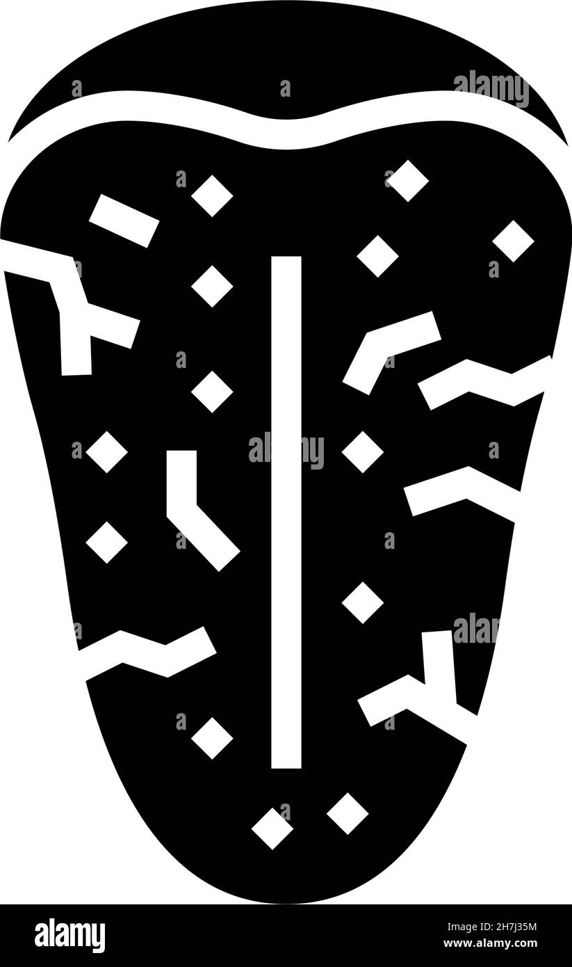 Sjogrens-Syndrom Glyphen Symbol Vektor Illustration Stock Vektor