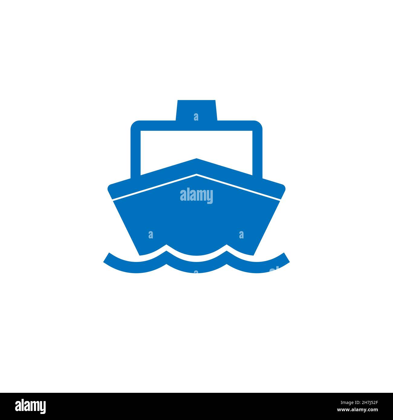 Boot, Segel, Segeln, Schiff, Yacht-Symbol. Vector Illustration, flache Bauform. Stock Vektor