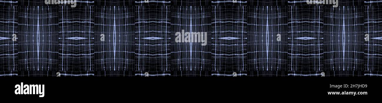Nahtloser Plaid-Hintergrund. Blue Indigo Picknick Stockfoto