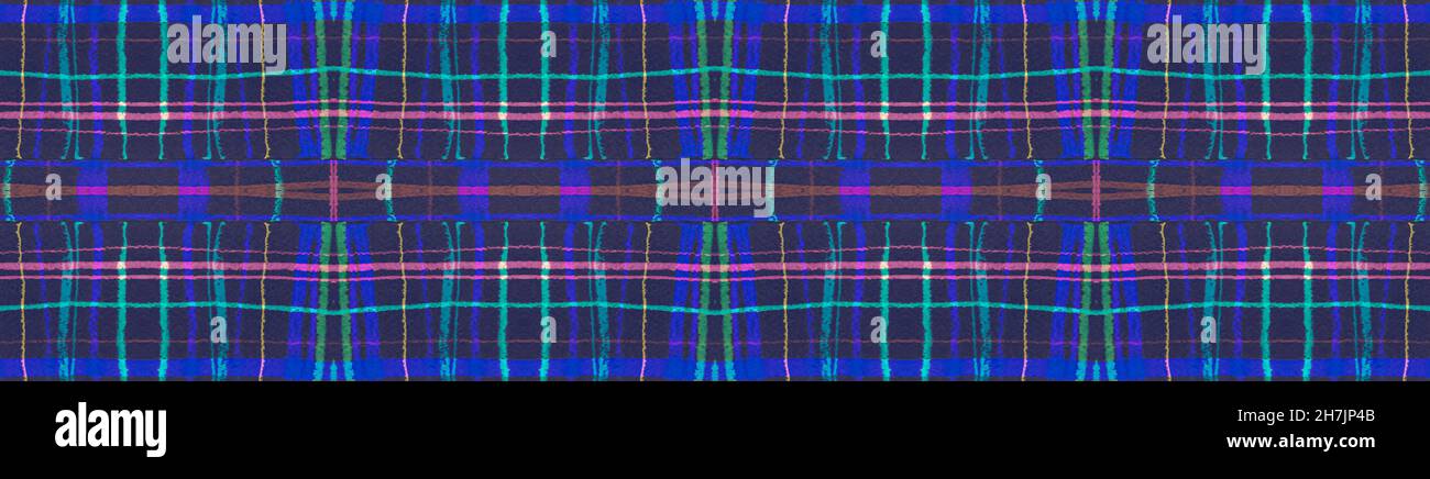 Nahtlose Plaid-Textur. Blaues Karogramm. Stockfoto